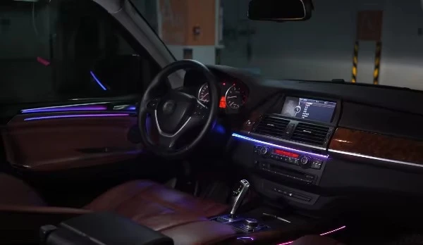 ICarsin Upgrade 256 Colors Symphony LED Car Interior Ambient Lighting for  X5 E70 2006 - 2013 Decoration Trim Accessories
