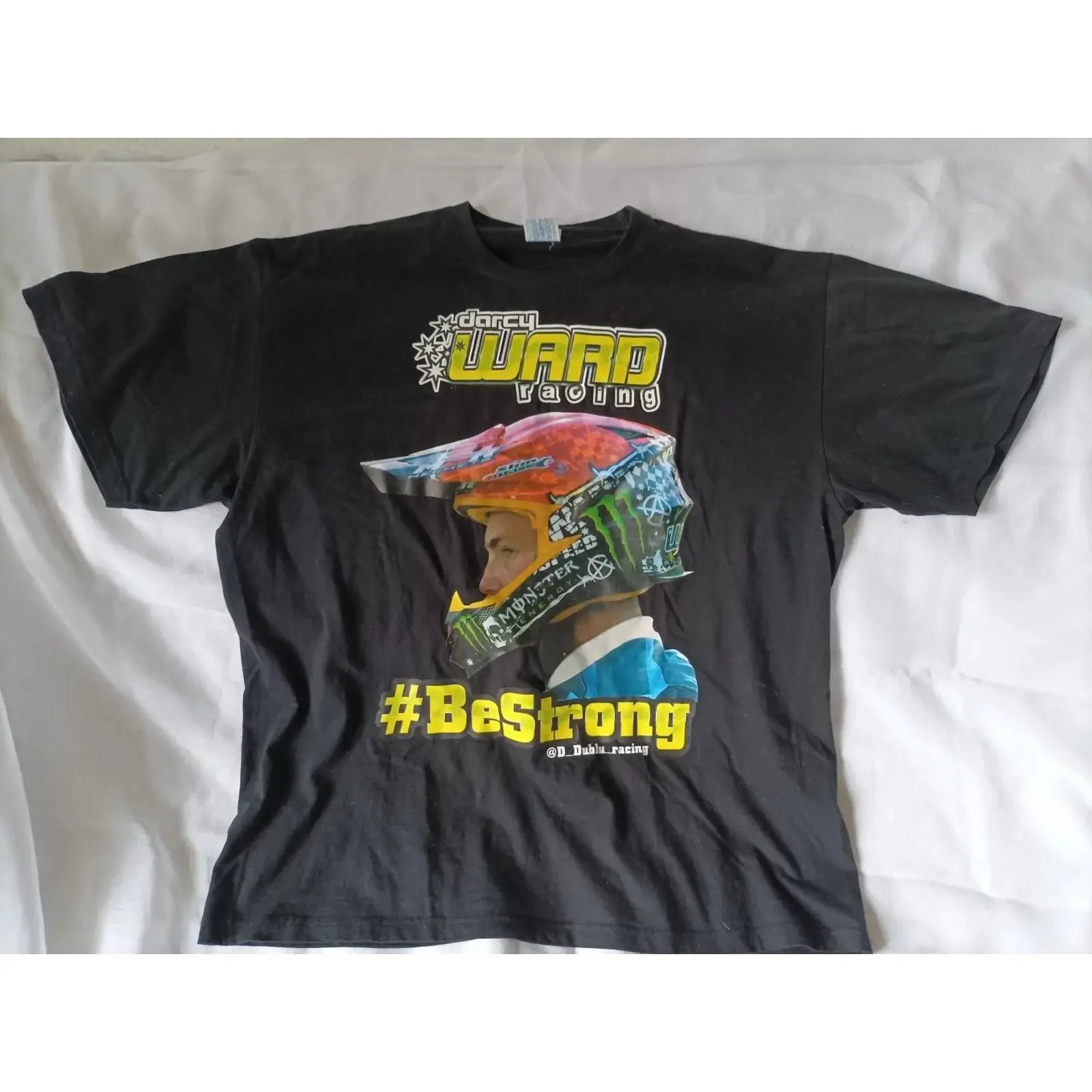 Darcy Ward Be Strong T Shirt Gr XL Motor Speedway Racing Motorsport vintage Washed designer clothes streetwear graphic Soft