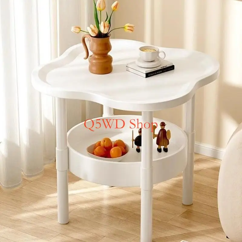 Q5WD Contemporary Bedsides Storage Table Waterproof Nightstand for Child Safe Corners