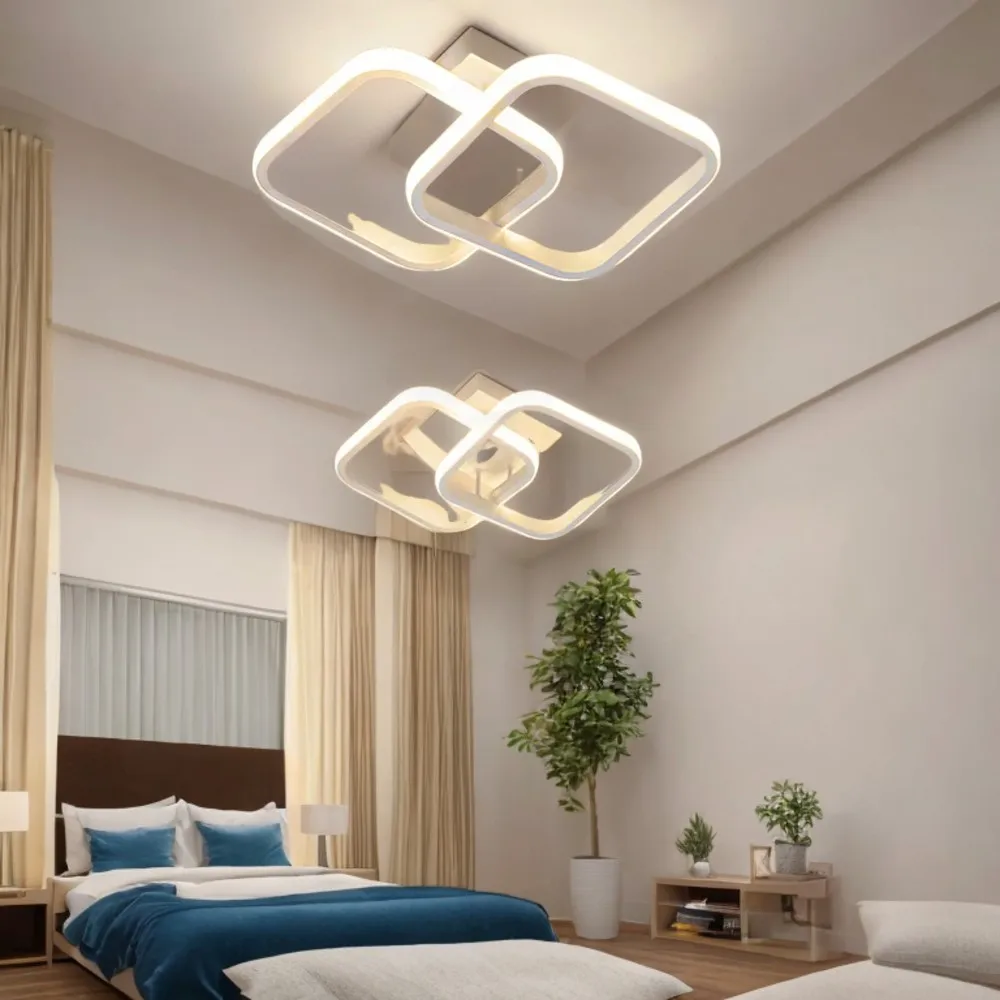 Modern Stylish Small Square Ceiling Light Fixture - Perfect Ideal for Office, Hallway, Balcony, and Aisle - Stylish and Sleek Mo