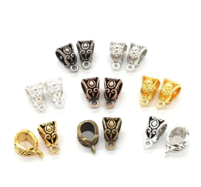 20pcs 13x8x8mm Beads Bails Oval Buckle Charms Pendant EF3899