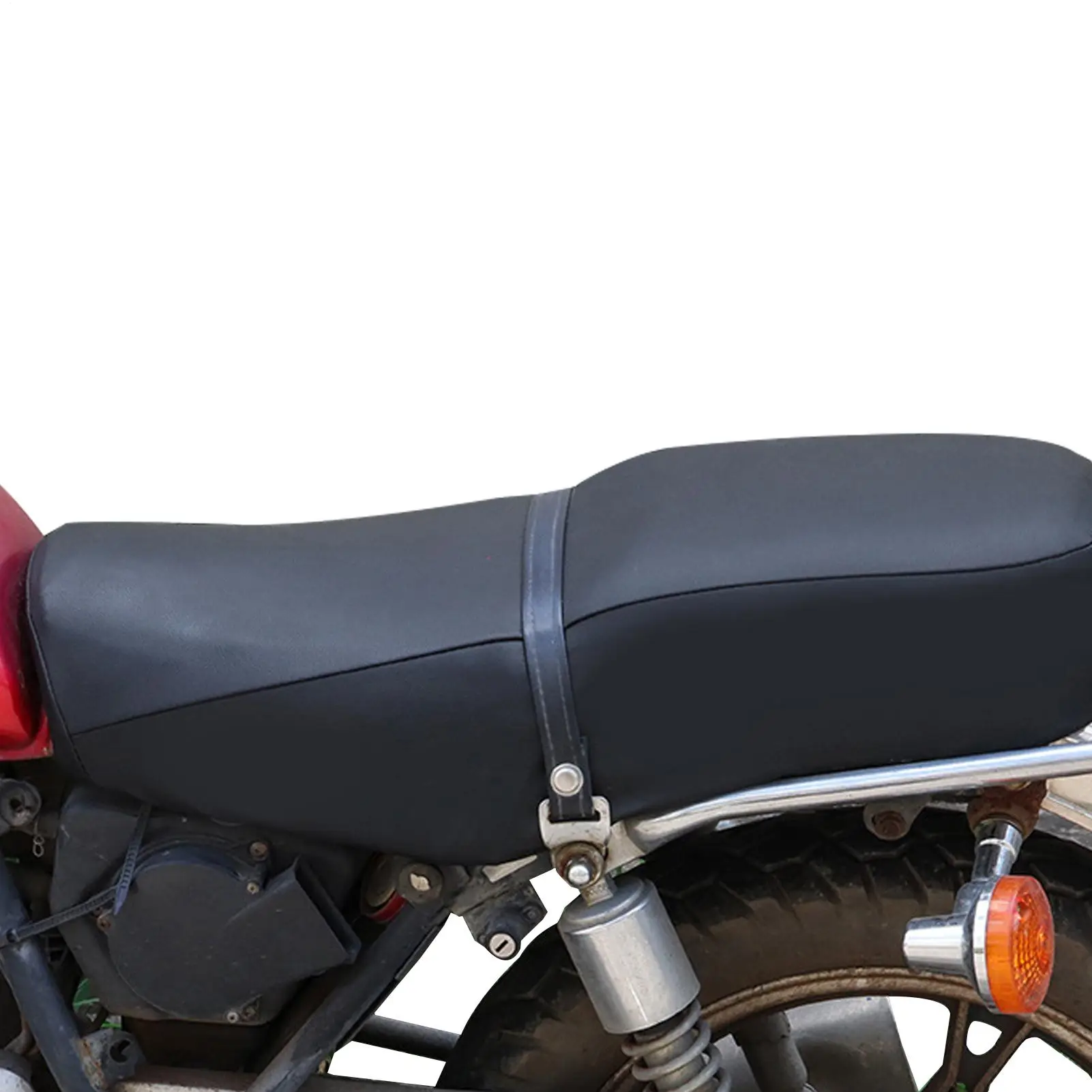 

Чехол на сиденье мотоцикла длиной 63-65 см, универсальный чехол для подушки мотоцикла, солнцезащитный чехол из искусственной кожи, устойчивый к разрыву, водонепроницаемый чехол