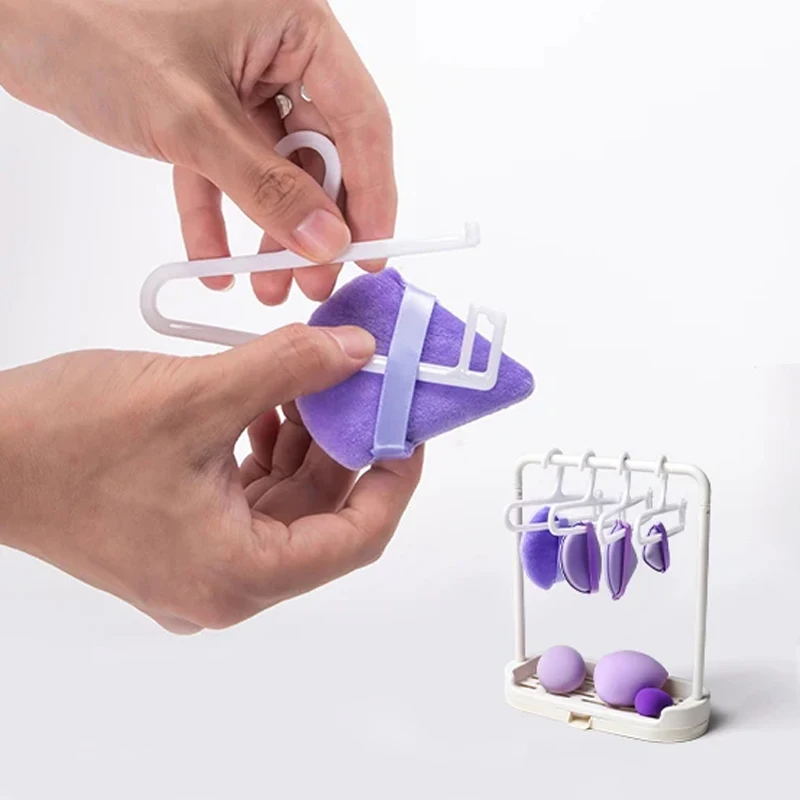 Narzędzia do makijażu Suszarka Kosmetyki Puder Puff Wieszak do przechowywania Gąbki kosmetyczne Odpływ Podróżny Przenośny wielofunkcyjny organizer