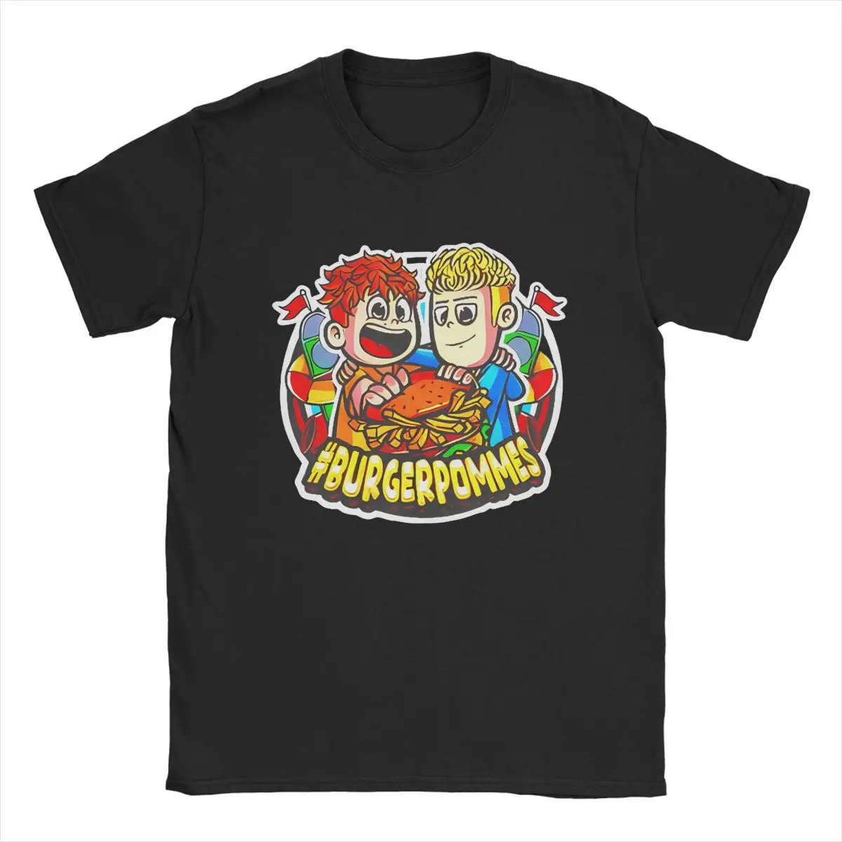 Summer Lukasbs Burgerpommes 2024 New Songs for Men Women T Shirts iCrimax Vintage Tee Shirt T-Shirts 100% Cotton Classic Clothes