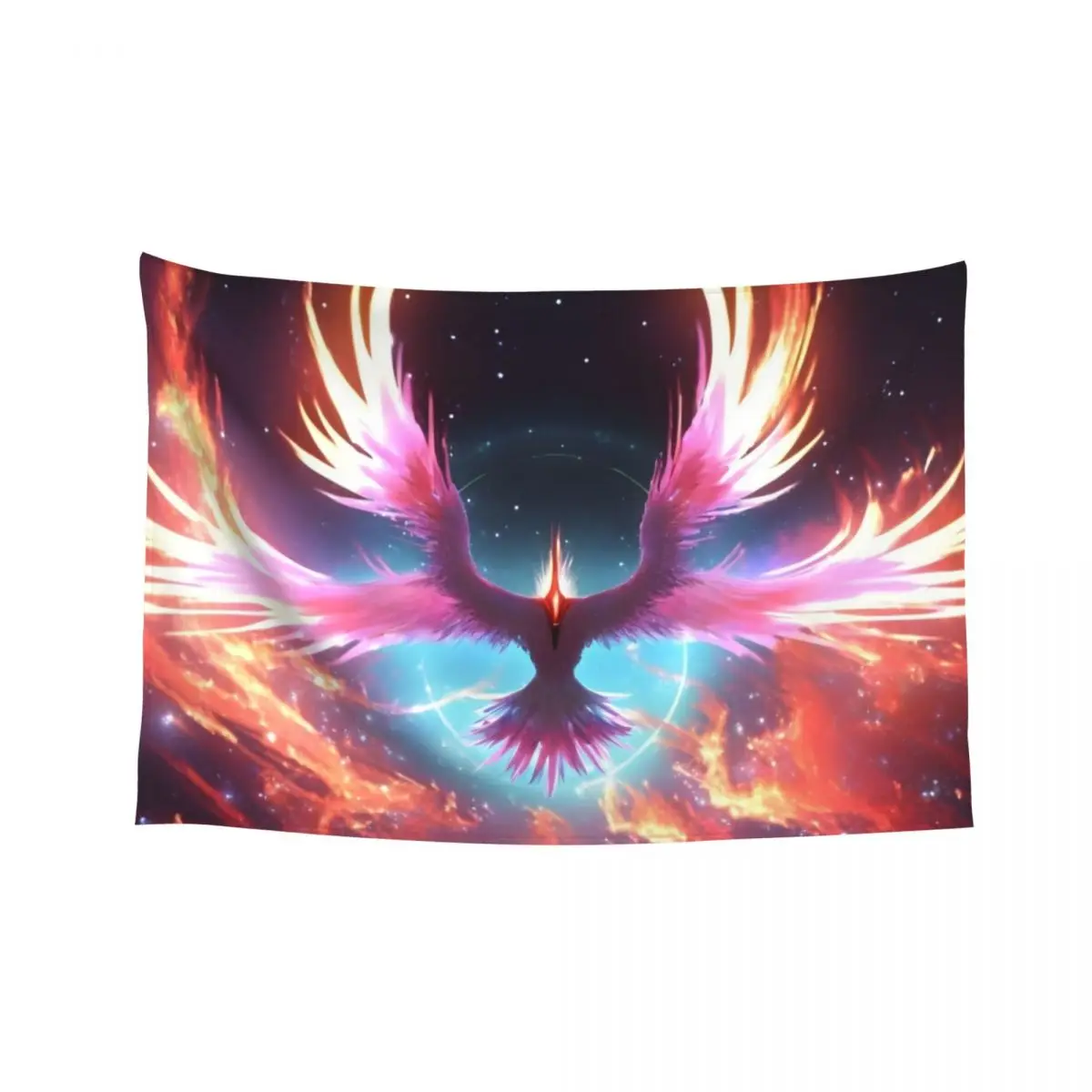 

Cosmic Phoenix - Rising from the ashes of a Universe Tapestry Wall Tapestries Nordic Home Decor Tapestry