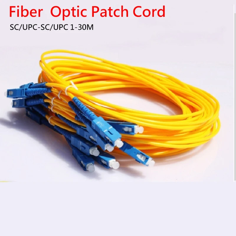 

Optical Fiber 9/125 G652D Simplex To SCUPC SM SX 9/125Um 1/2/3M Pigtail FTTH Optic Patch Cord Cable Jumper 2.0