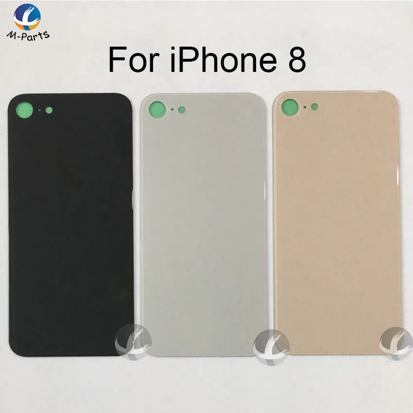 EU Version WIth CE Back Cover With Adhesive For iphone 8 8P Plus X XS Max XSM Rear Housing Glass With Logo + Sticker