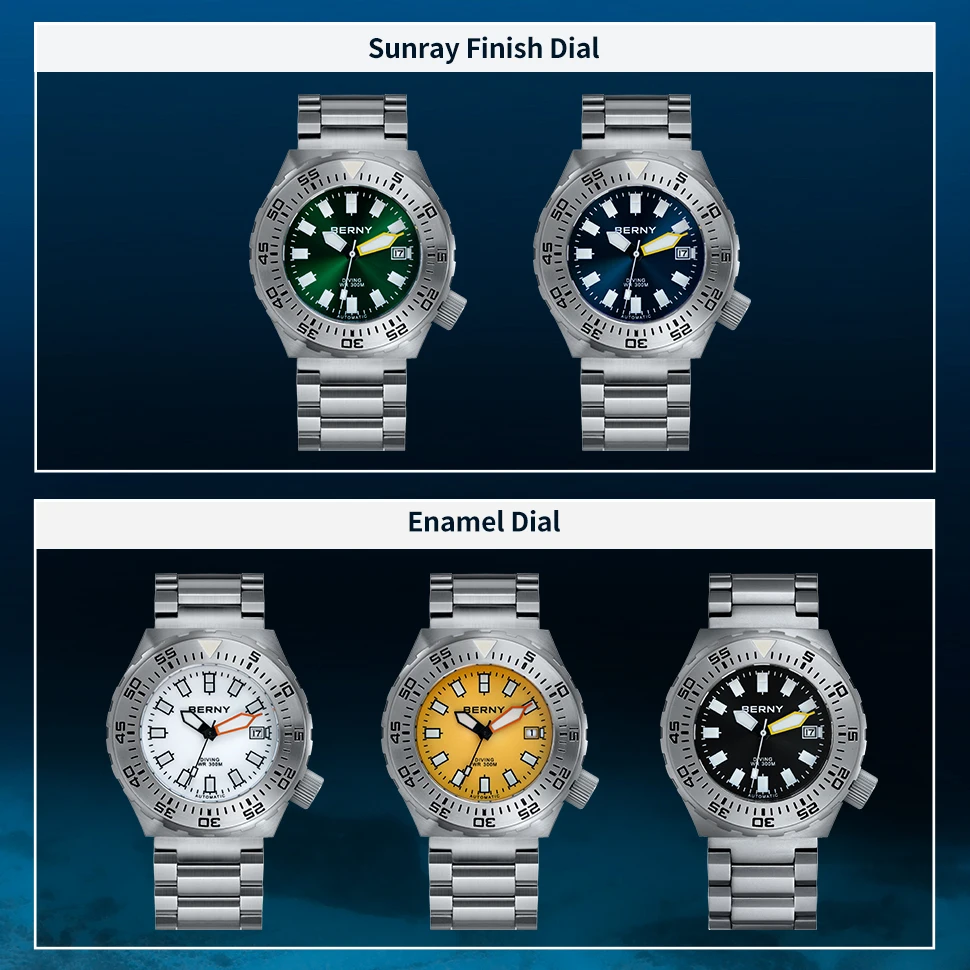 300m Men Diving Watch Automatic Mechanical Wristwatches Male Date Waterproof Super Luminous Sapphire Sport Divers Watches 30ATM