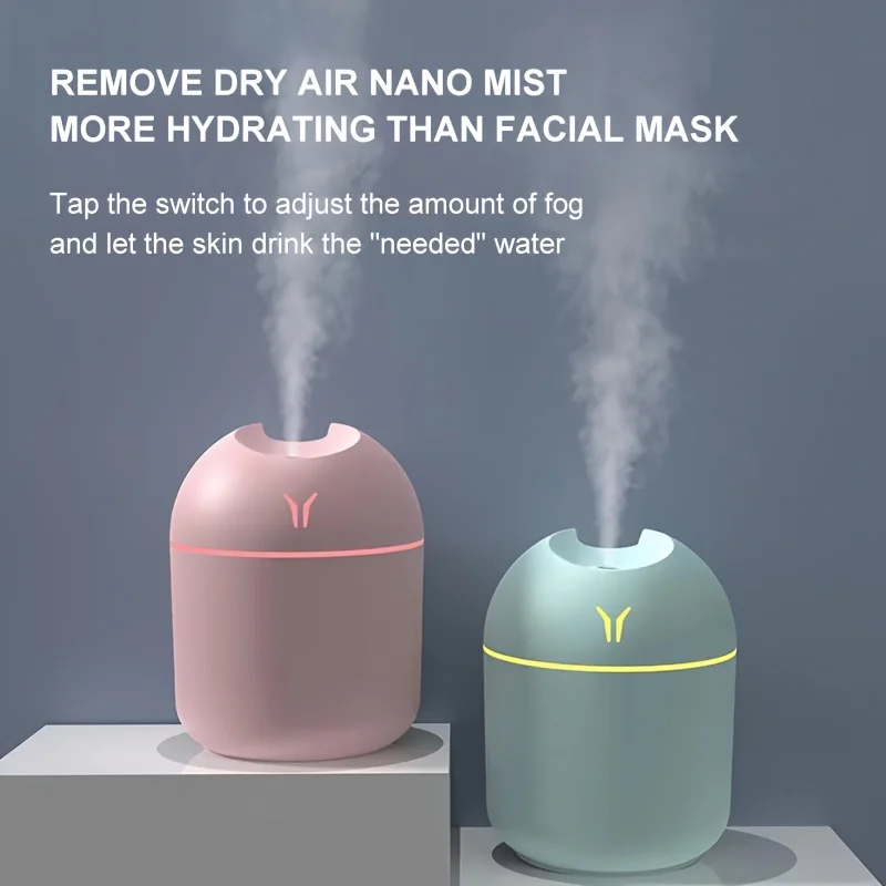 Difusor de Aromaterapia y Humidificador, Vapor Frío con Luz Nocturna, Difusor de Aceites Esenciales, Ultra Silencioso para Hogar, Oficina y Dormitorio