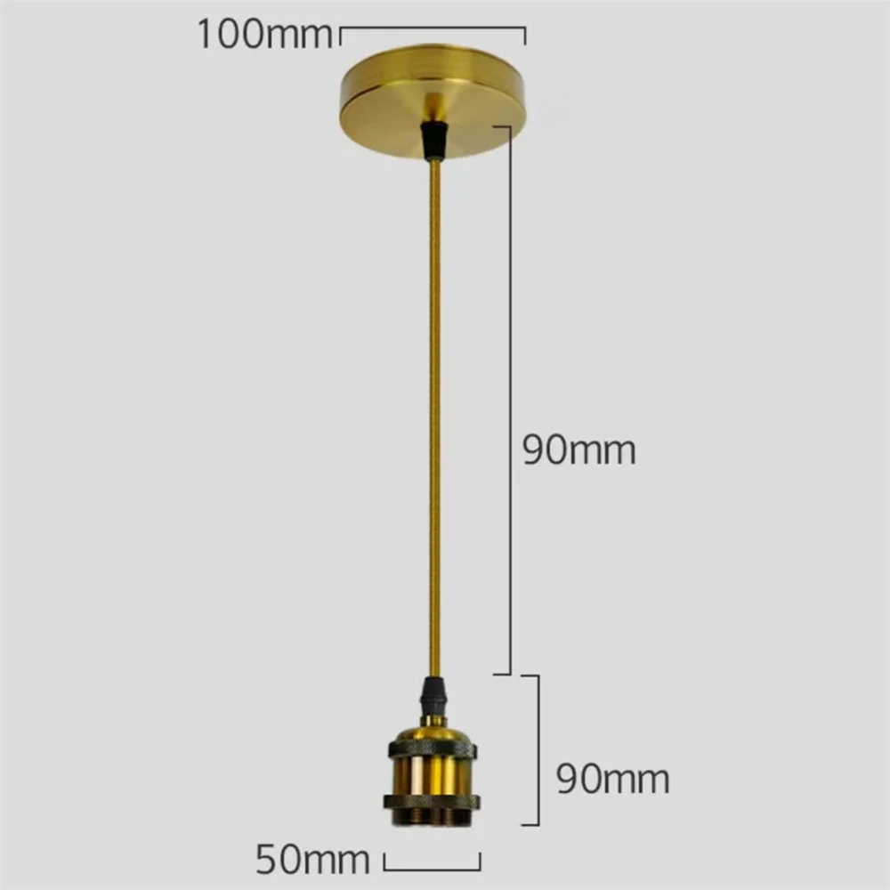 Vintage Retro Edison Lamp E27 Socket Pendant Lights Bulb Socket Screw Base Aluminum Light Industrial Retro Lamp Holder Fitting