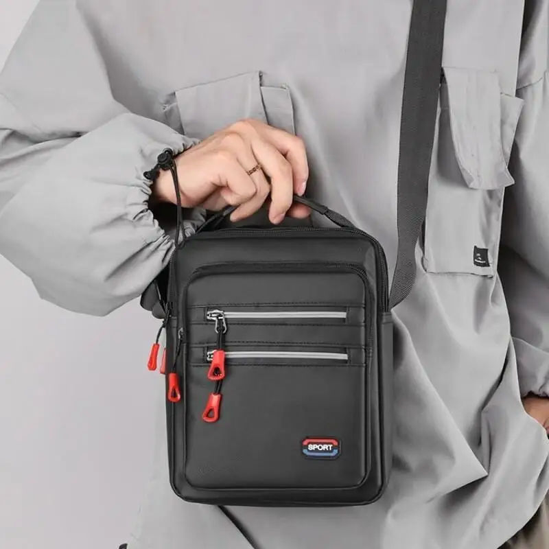 

Waterproof Oxford Cloth Crossbody Bag Fashion New Storage Business Travel Large Capacity Handbag Trendy Men's Casual Shoulder