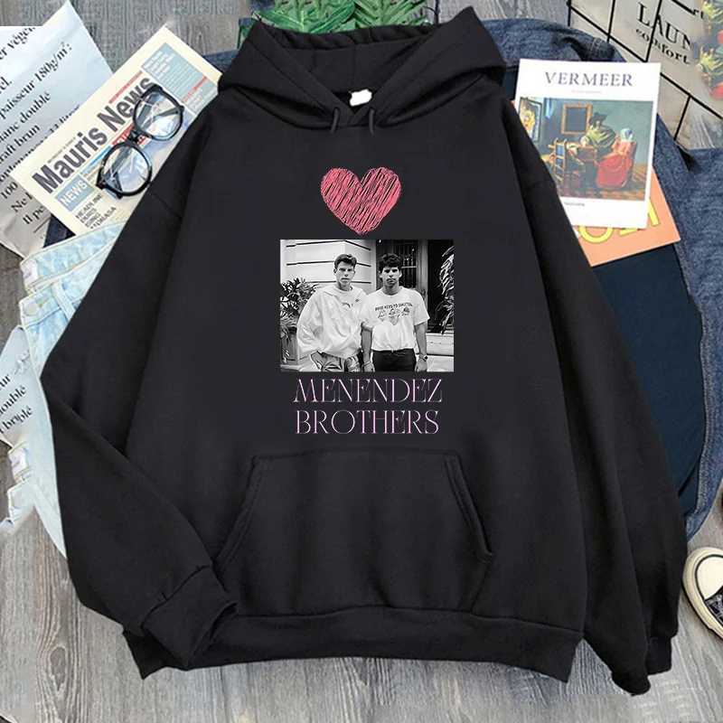 Nicholas Chavez Menendez Brothers Hoodies Album Graphic Printing Sweatshirts Streetwear Winter Ropa Hombre Harajuku Fashion Tops