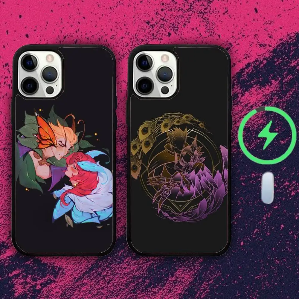 

X-Xayahs And R-Rakans Phone Case For iPhone 16e,16,15,14,13,12,11,Plus,Pro,Max,Mini Magsafe Magnetic Wireless Charging