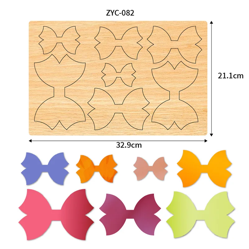 قوالب القطع الخشبية ذات ذيل القوس، مناسبة للاستخدام في آلات القطع بالقالب، ZYC-082 #5
