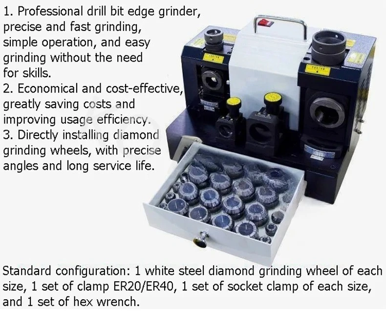 Big Dr Grinder High Speed Alloy Dr ill Grinding Tools Profession Twist  Grinding Equipment Steel D  Sharpening Machine