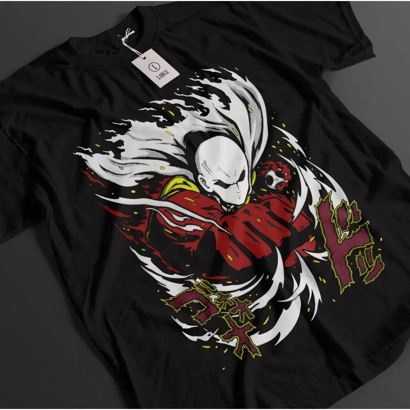 One Punch Man Shirt Saitama Tshirt Genos T-Shirt Fubuki Top Garou Anime Tee