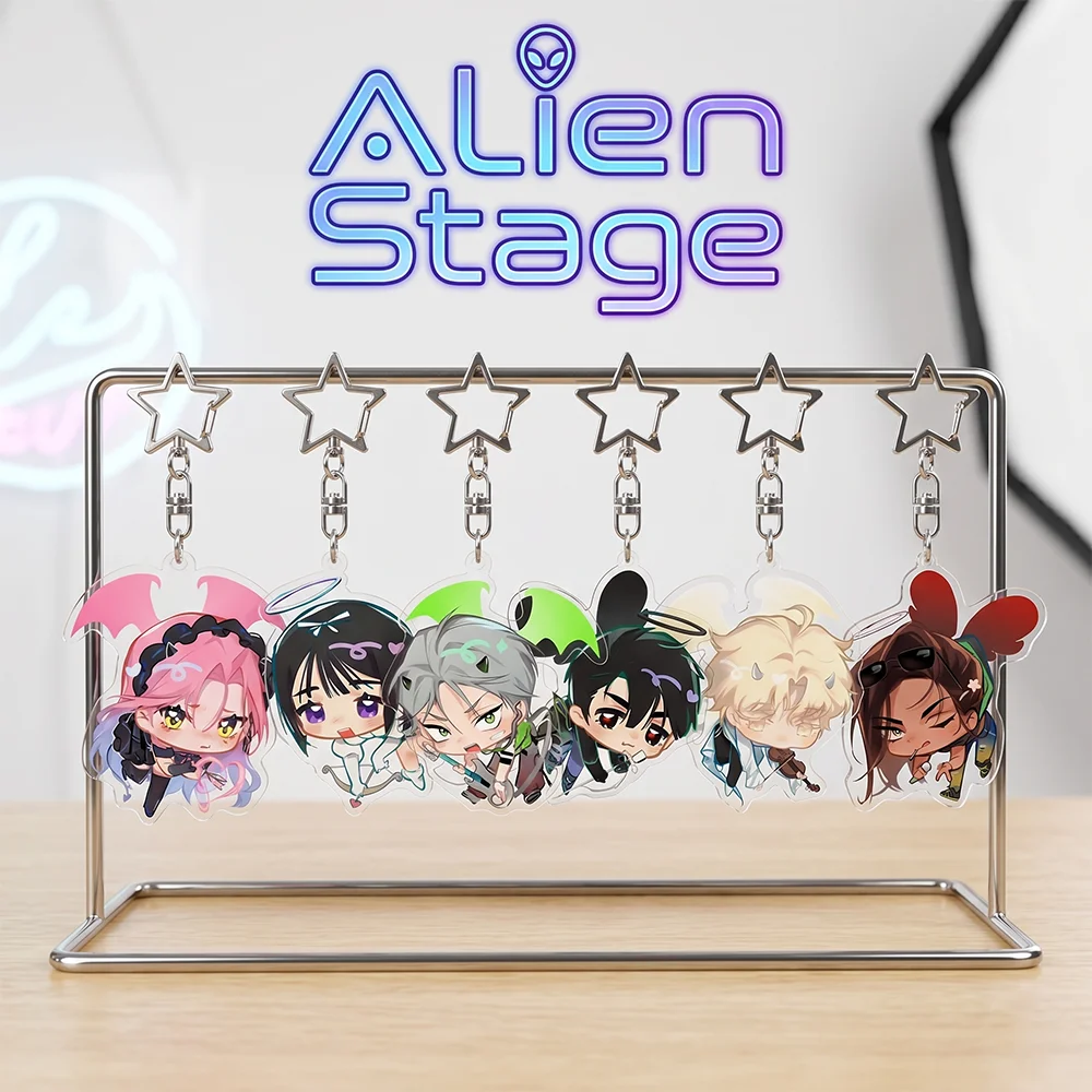 Акриловая-подставка-брелок-с-персонажами-аниме-alien-stage-Мизи-Иван-Лука-Суа-Хёна-Милый-шарм-для-сумки-подвеска-для-автомобильных-ключей-подарок-украшение