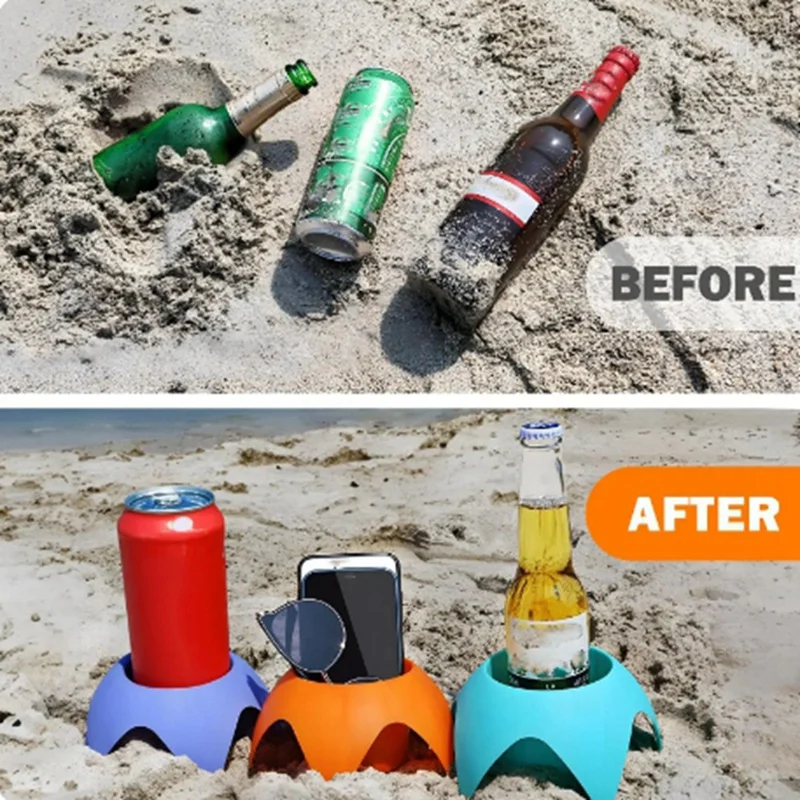 Beach Cup Holder Trip Must Haves Sand Cup Holders For Women Adults Family Friends Beach Vacation Supplies Accessories