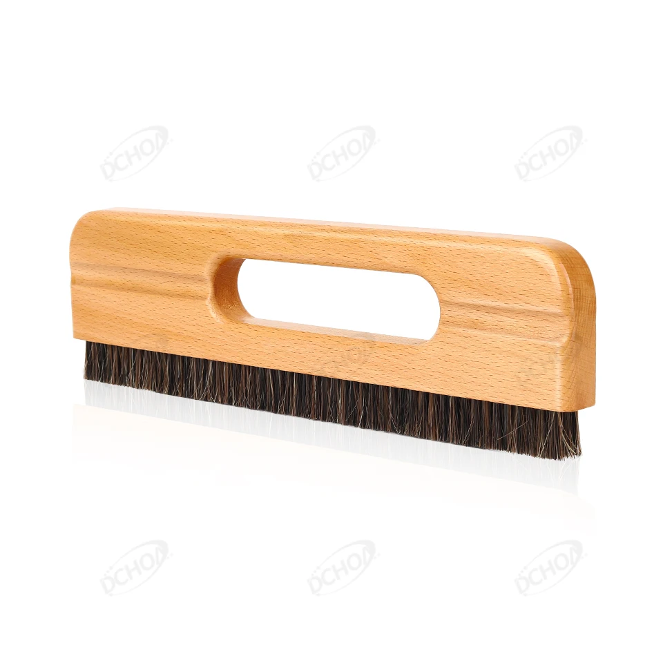 DCHOA Window Tint Film Smoothing Brush Wooden Handle Soft Bristle Brush for Car Vinyl Wrap Wallpaper Installation