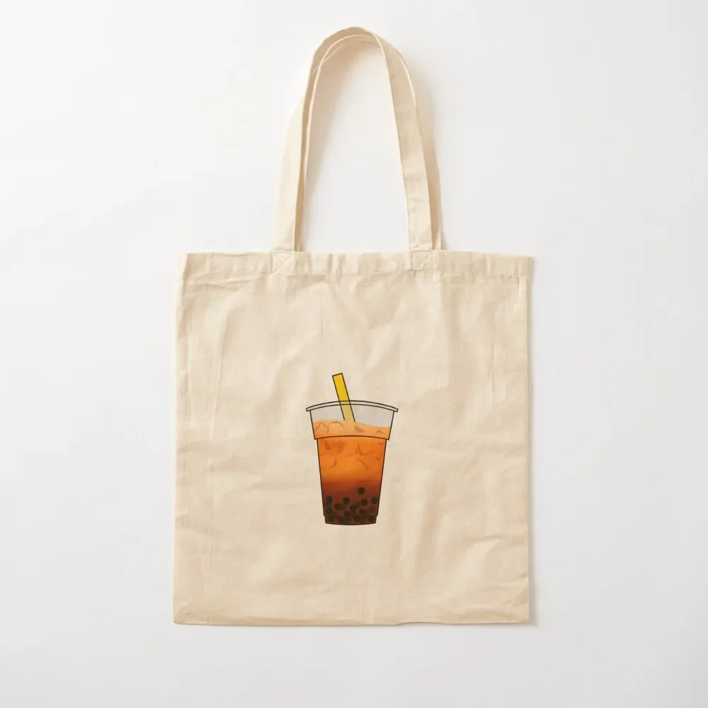 

Thai Tea Boba Tote Bag great bag university shopper Women's canvas bags