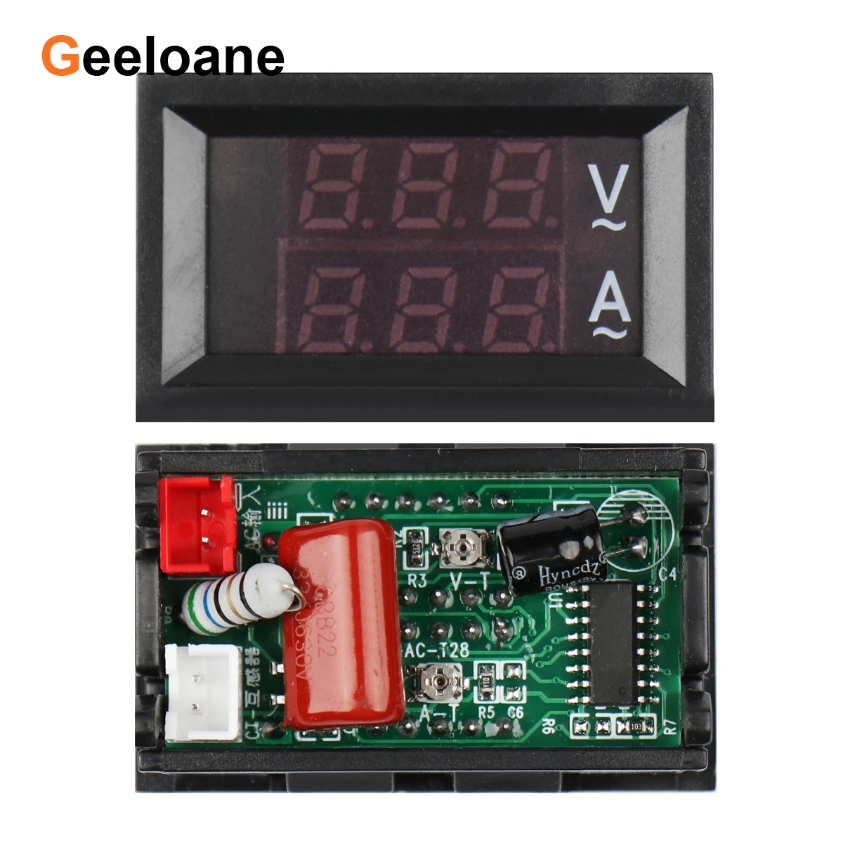 0.28 "Lcd Digital Voltage Current Meter Ac 60-500V 10A/50A/100A Dual Digitale Display meter Ammete Diy Met Ac Transformator