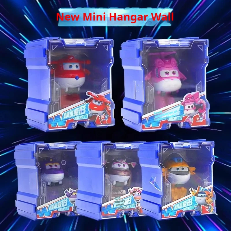 スーパーウィングス スケールミニ 変形アニメ デフォルメ飛行機ロボット アクションフィギュア 変形玩具 子供向けクリスマスプレゼント