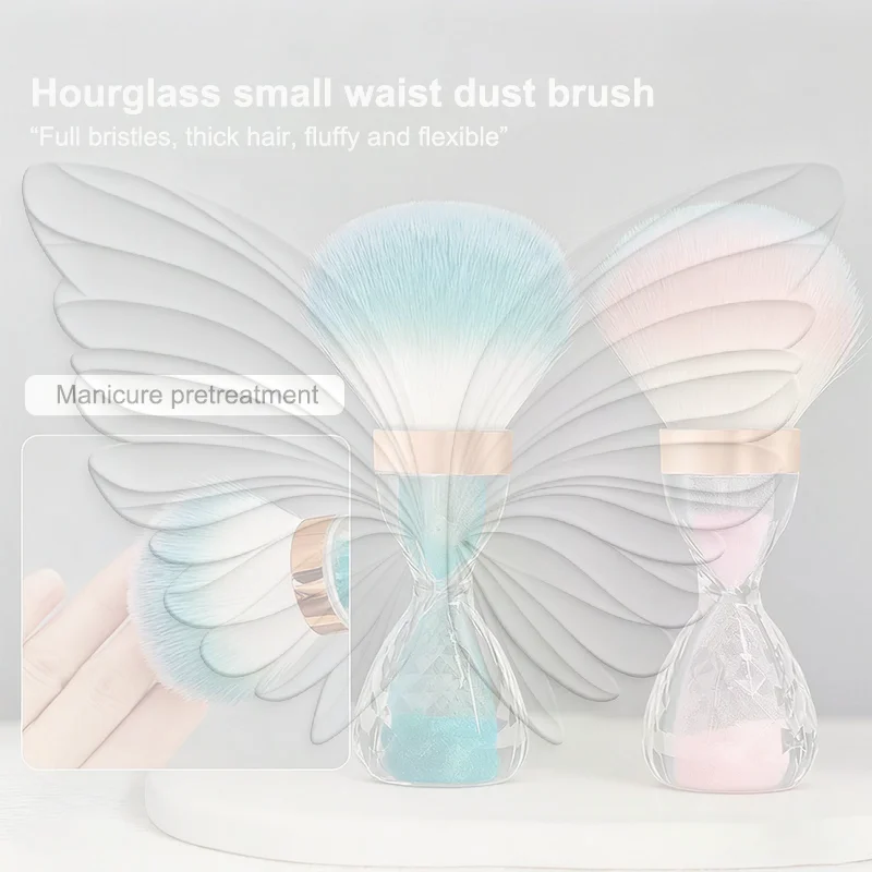 Diamond Shaped Large Brush Head Cleaning Nail Brush Nail Art Dust Brush For Nail Beauty Soft Cleaning Remover Acrylic Gel
