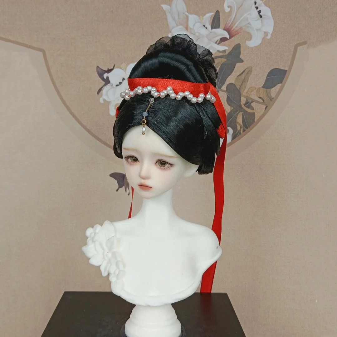 

1/6 1/4 1/3 Scale Ancient Costume BJD Wig Chinese Fairy Hair Retro Wigs For BJD/SD YOSD MSD SD13 Girl Doll Accessories C2443