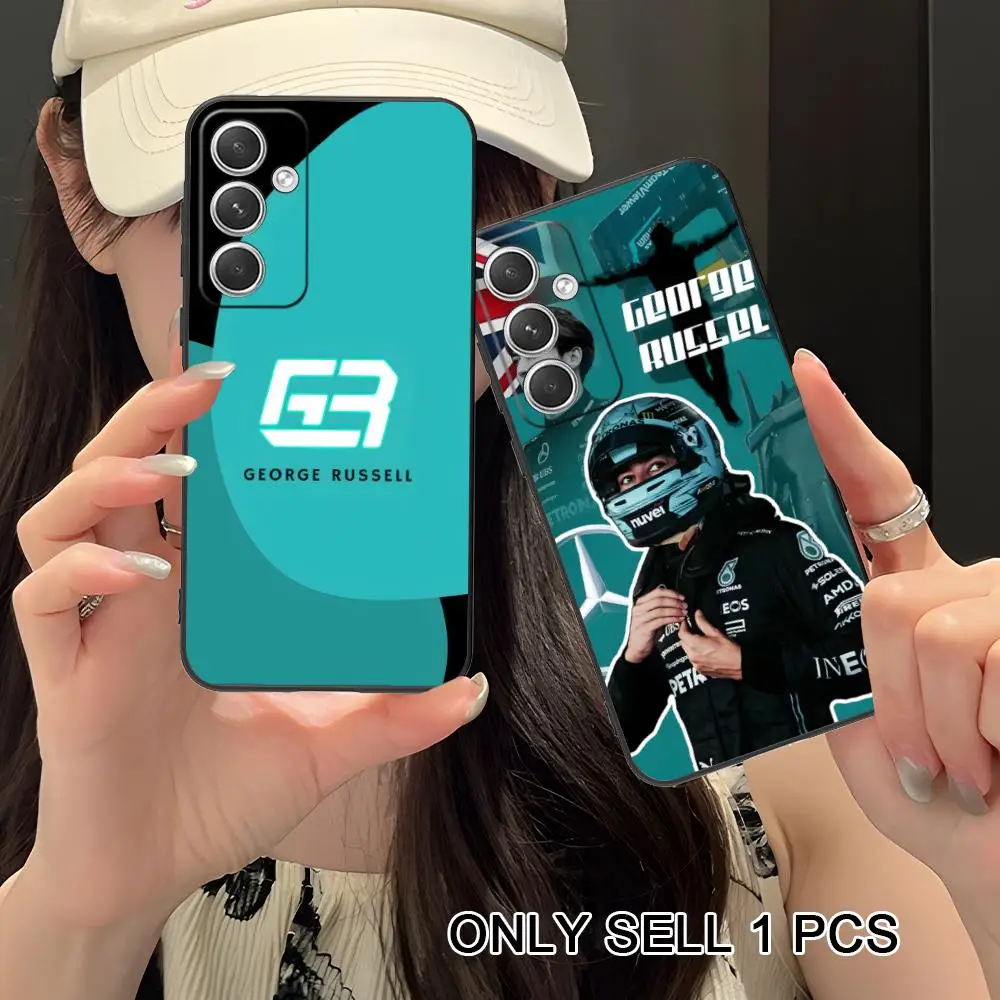George Russell Phone Case for Samsung Galaxy S26 S25 S24 S23 S22 S21 S20 Note20 Plus FE Ultra Soft TPU Shockproof Cover