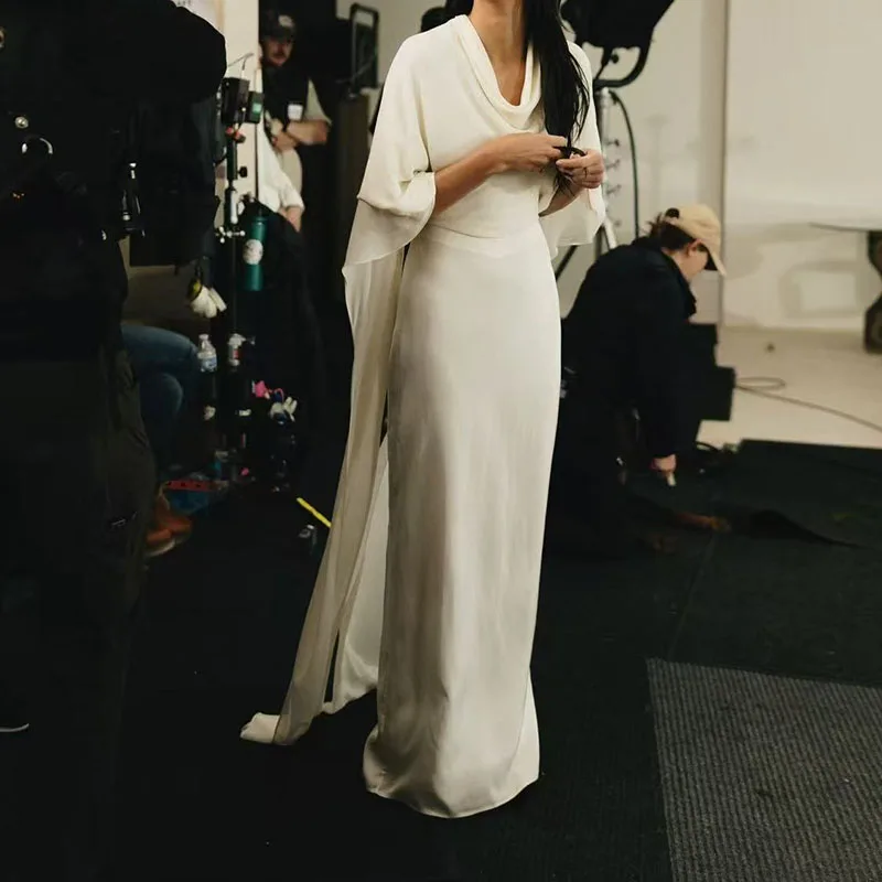 

Women's Ribbon Scarf Dress, Fashionable and Sexy Maxi Dress, High-Quality Evening Gown, 2026, New Arrival, Y2K