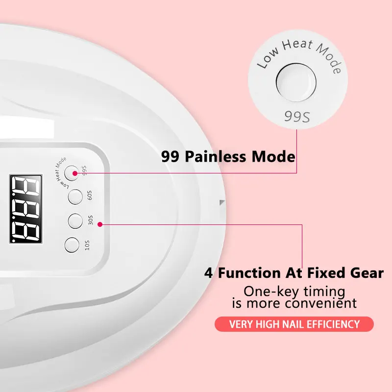 UV LED Nail Lamp 380W Nail Curing Lamps For Home Salon Powerful Nail Drying Lamps For All Gel Polish Professional Nail Equipment