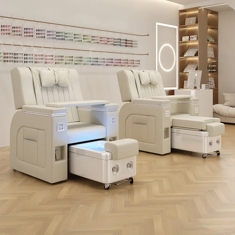 

Spa Luxury Pedicure Chair Professional Armchair Nails Salon Chairs LED Beautiful Peda Massage Sillones De Pedicura Furniture