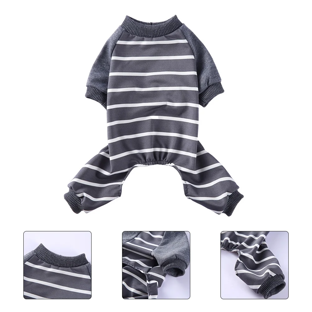 

Comfortable Dog Onesie for Cold Days Cute Decorative Pet Sleepwear Warm Cozy Fit for Small Medium Dogs Household Dog Clothes