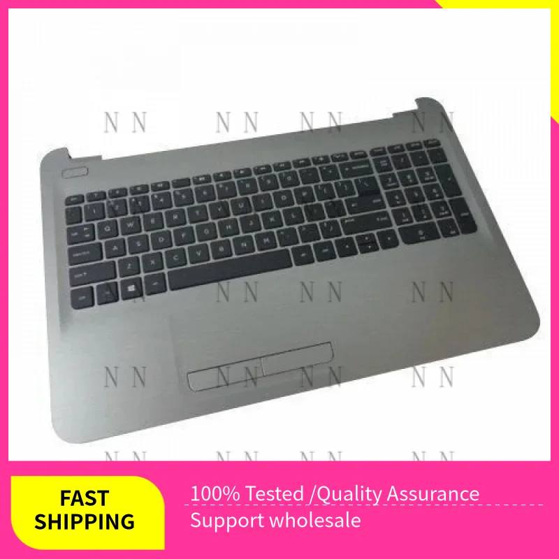 

YUZG New For HP 15AY 15BA 15-AY KEYBOARD TOUCHPAD TOP CASE PALMREST Silver 855022-001