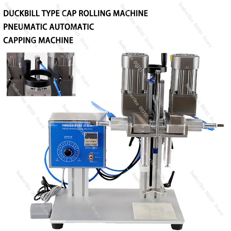 Desktop Automatic Capping Machine Trigge Cap Capper Twist Sealing Plastic Glass Dropper Spout Pouch Bottle Capping Machine