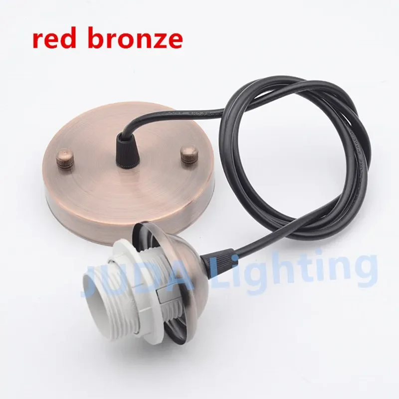 Ceiling rose ceiling canopy with E27 socket plastic lamp holder cable wire cord set lamp base for pendant light led chendeliers