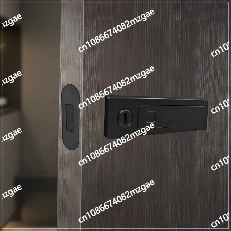 Bedroom Door Lock Indoor Room Door Lock Ultra-thin Handleless Invisible Door Lock Simple Embedded
