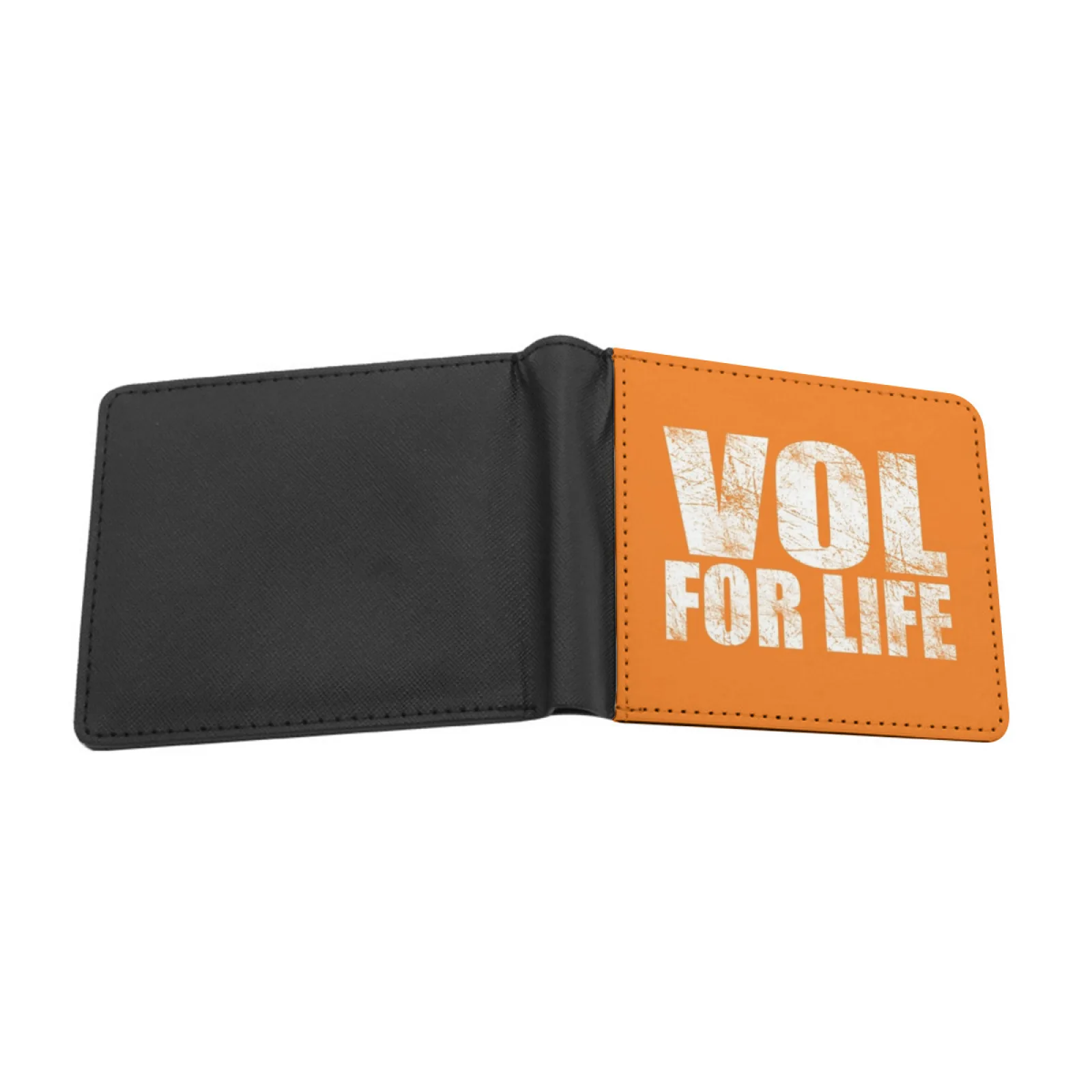 Vol For Life Men Leather Wallet Credit Card/Id Holders Inserts Money Bag Male Short Purses Tennessee Volunteers Vols Sec