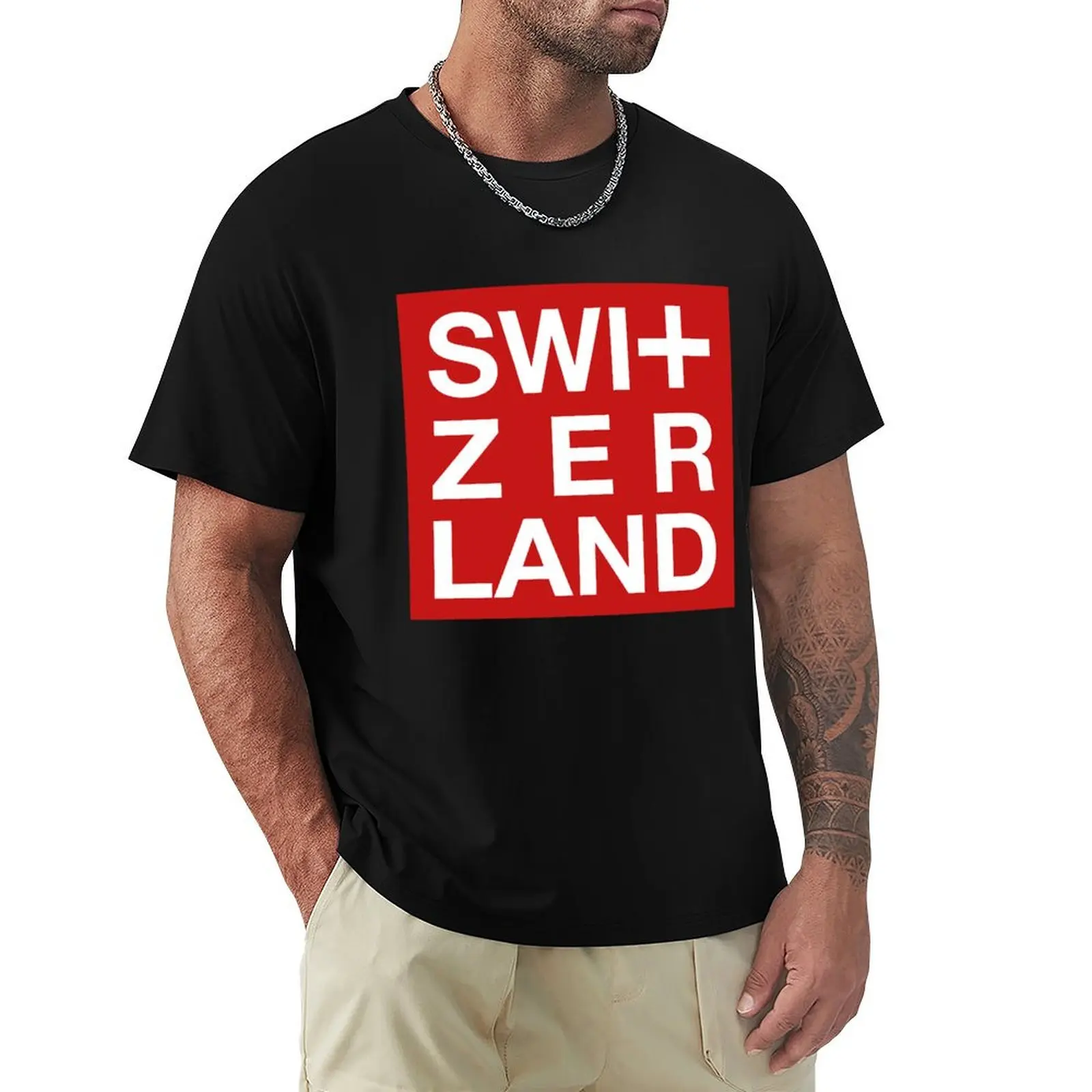 Switzerland Art Swiss Geneva Zurich T-Shirt Short sleeve tee quick-drying cute tops mens clothes