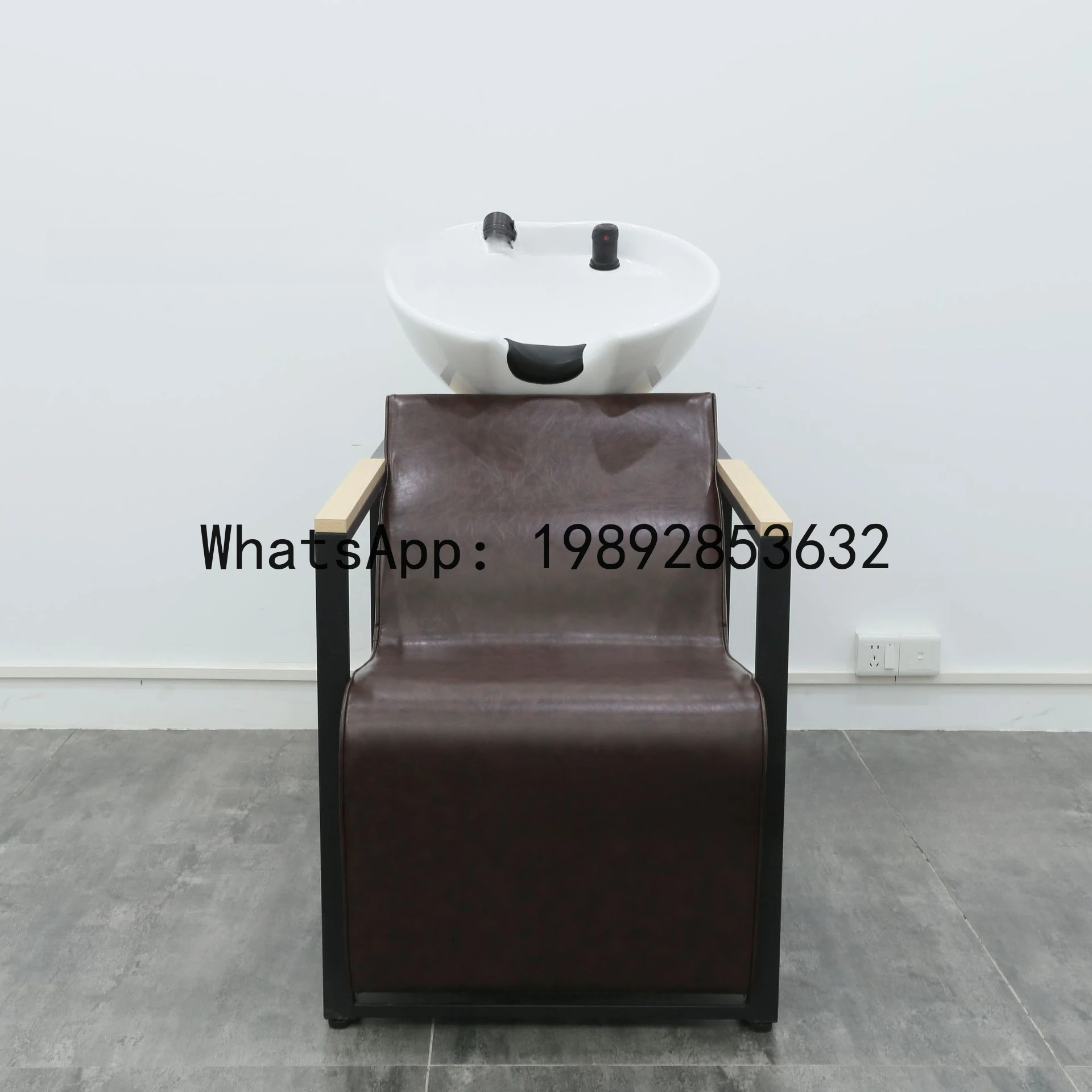 CZ Hair Salon Retro Sitting Shampoo Bed Barber Shop Salon Special Semi-Lying Shampoo Bed
