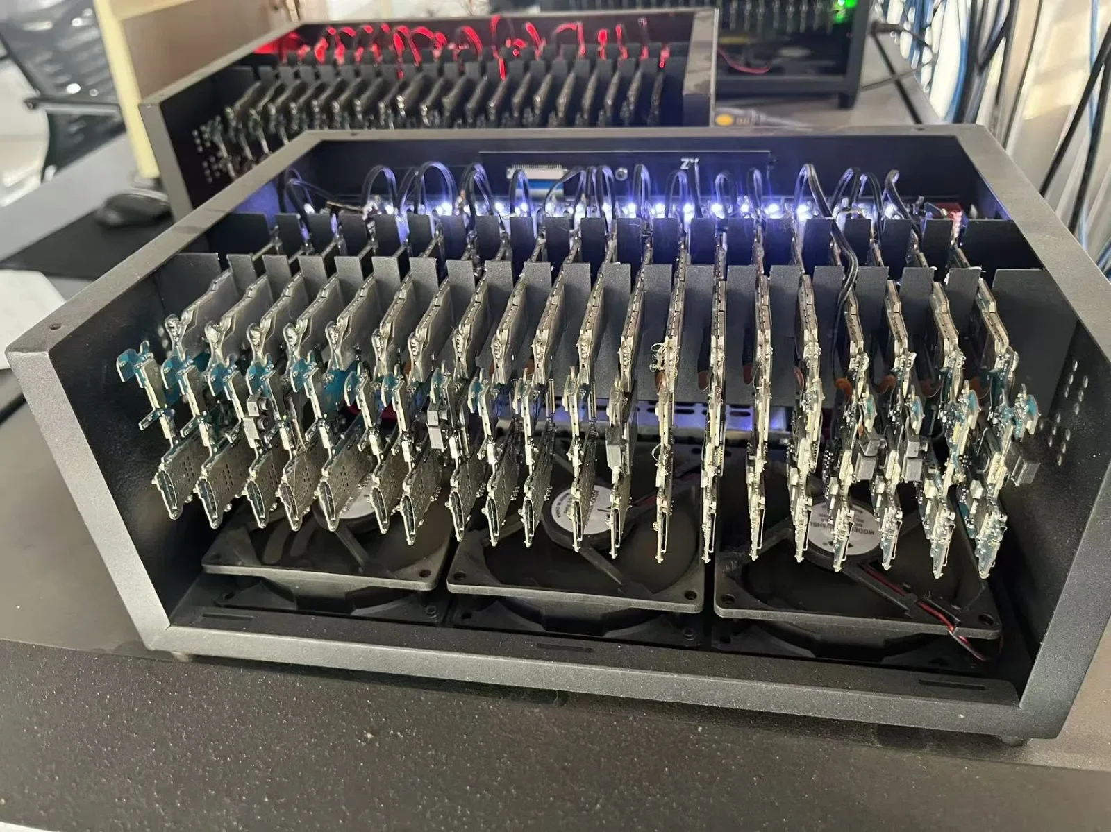 

chassis, plus 20 S9 motherboards.