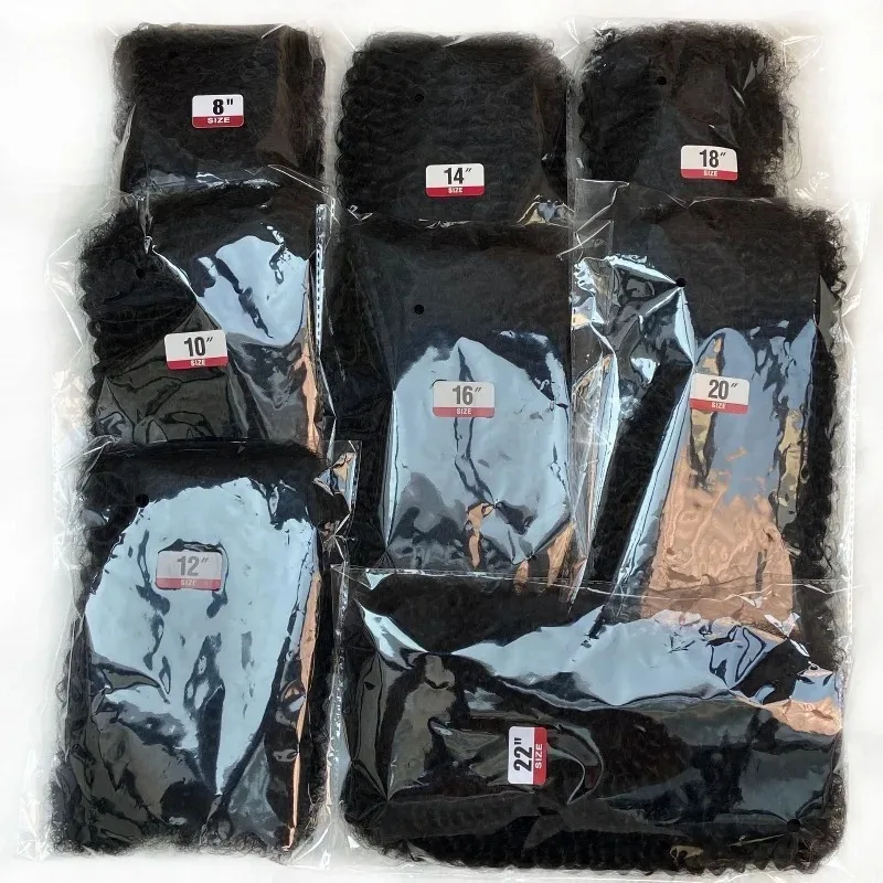 Premium 100% Echthaar Afro Kinky Bulk Haarverlängerungen für Dirty Braids, 50g Packung, geeignet für natürliche Flechtfrisuren – Detail 3