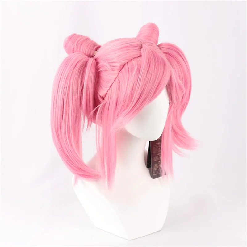 2Style New Sailor Chibiusa Small Pink & Gold Lady Serenity Hairpins Headband Wig For Women’s Christmas Halloween Cosplay Wigs