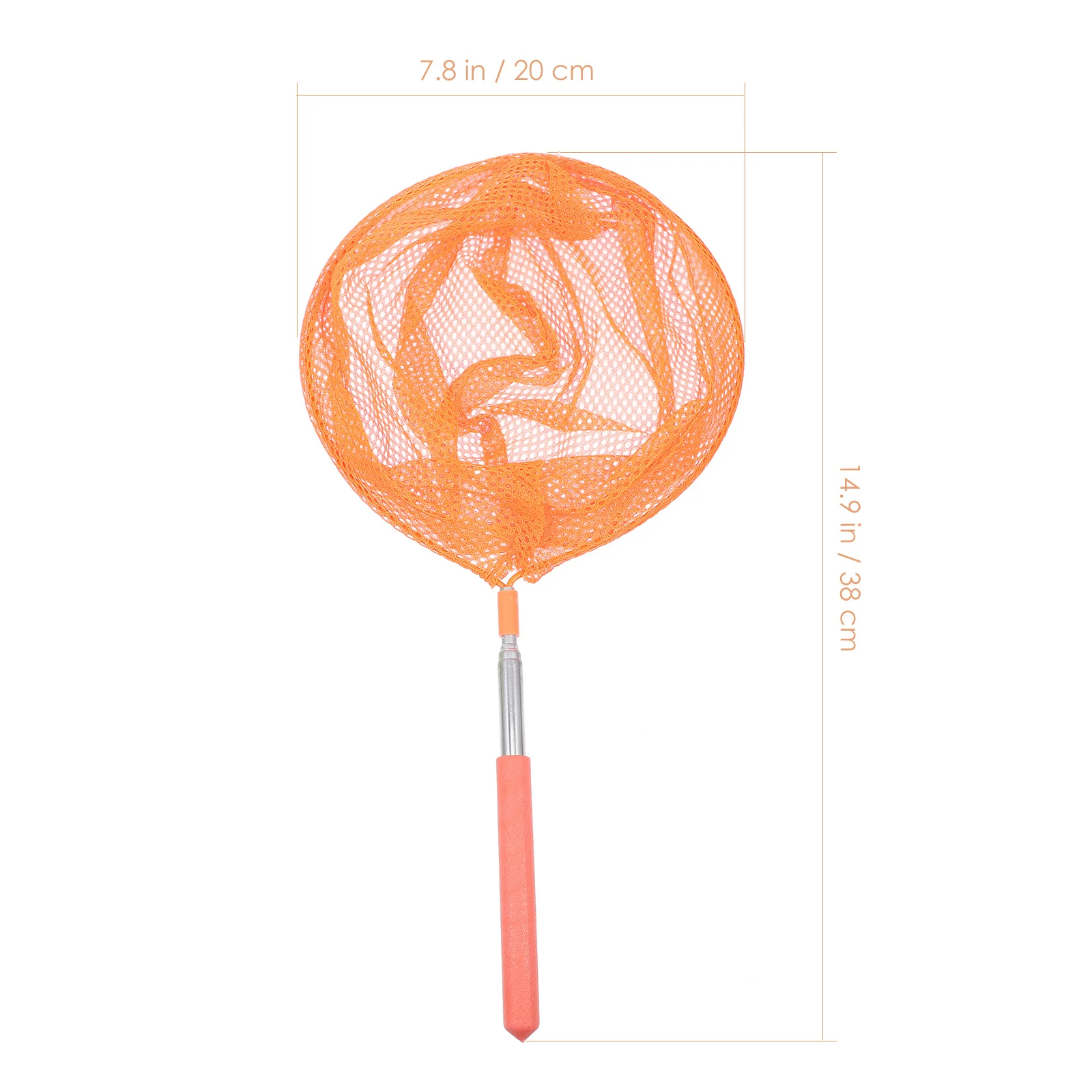 1 مجموعة شبكات اصطياد الحشرات تلسكوبي الفولاذ المقاوم للصدأ القطب النايلون شبكة صافي للأطفال علة الماسك في الهواء الطلق فراشة الصيد أداة #2