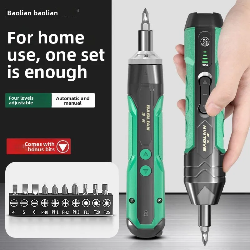 

3.6V Cordless Electric Screwdriver Rechargeable Lithium Battery Mini Drill Power Tools Set Household Maintenance Repair