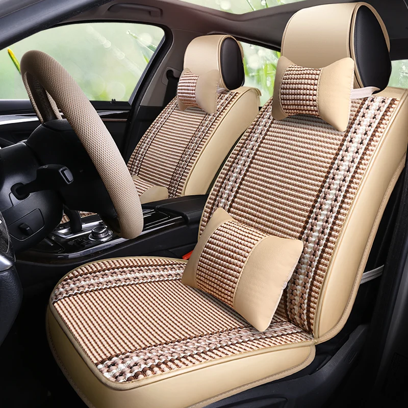 

Customized Universal Full Set Leather Car Seat Cover Automotive Vehicle Cushion Cover
