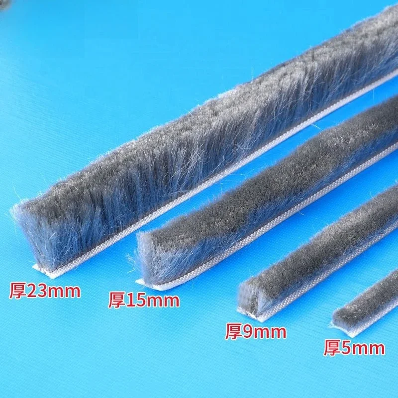 10M Brush Strip Self Adhesive Door Window Weather Stripping Sliding Door Anti Bug Seal Tape Sound Insulation Dust Sealing Strip