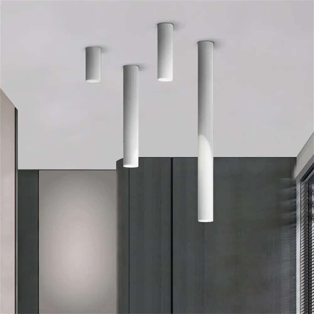 

Nordic Light Indoor ing Led Ceiling Lamp Long Tube Surface Mounted Spot For Living Room Bedroom Corridor Store Coffee