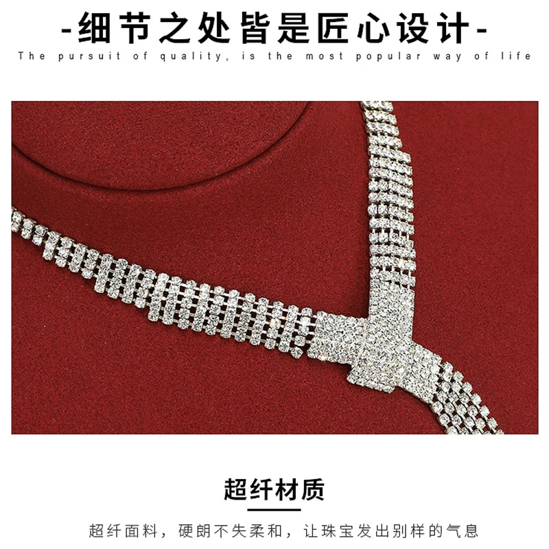 Necklace display stand, ultra-fine fiber portrait pendant, display prop, horizontal window jewelry display portrait seat
