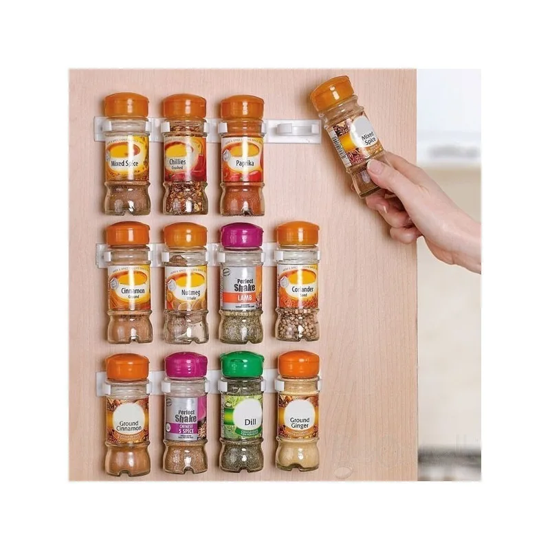 Kitchen rack spice jar storage rack simple bottle clip food clip kitchen clip accessories organizer and storage container